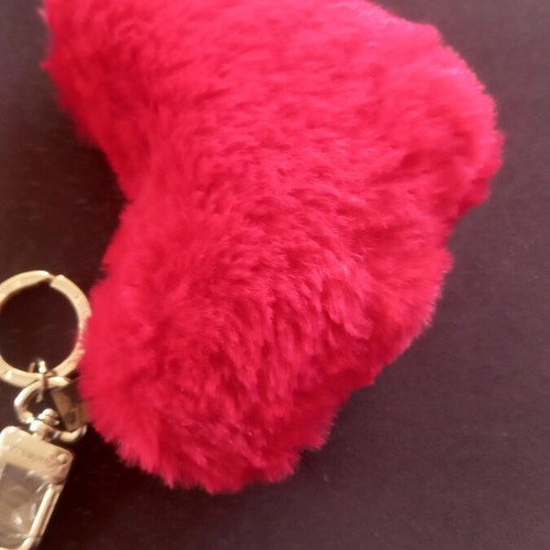 Louis Vuitton keychain new, red heart charm