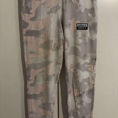 Adidas set leggings and top like new, grey and pink
