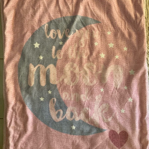 Nef Nef warm crib blanket used 140x110cm for girls