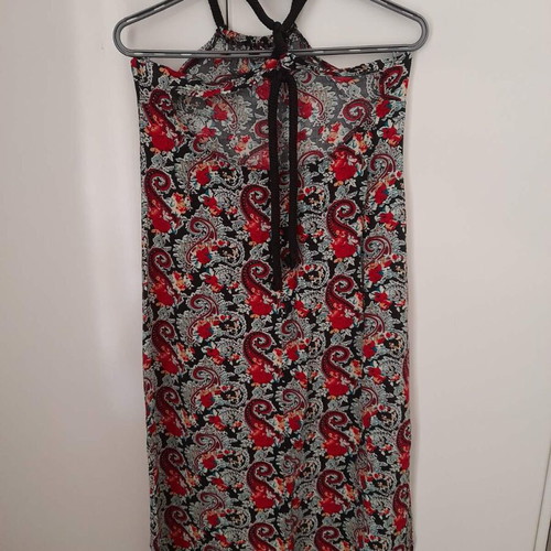Emprime dress with neck tie and open back like new, size L