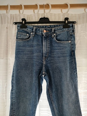 Γυναικείο τζιν H&M slim high waist σαν καινούργιο, μπλε, μέγεθος S