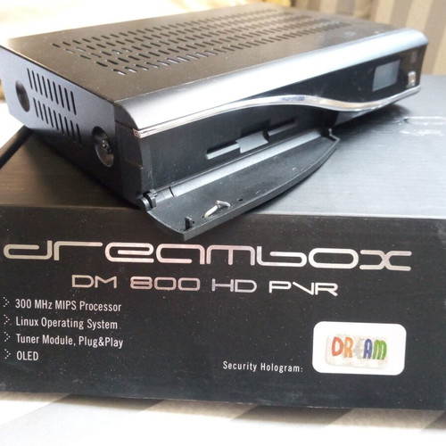 Dreambox DM800 HD PVR satellite receiver Linux with OLED screen used