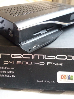 Dreambox DM800 HD PVR satellite receiver Linux with OLED screen used