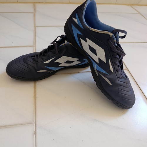 Lotto football shoes used, size 45, blue, for 5x5 fields