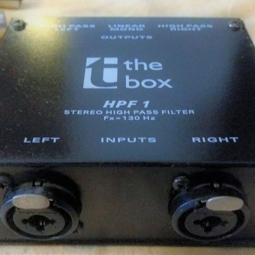 The Box professional powered speakers used 1600Watts