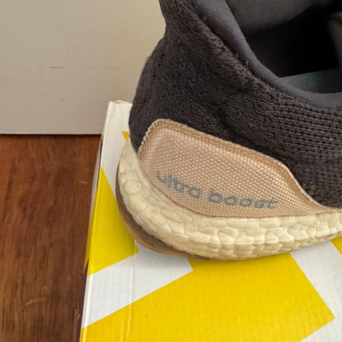 Adidas Ultra Boost running shoes used, size 47.5, black and beige