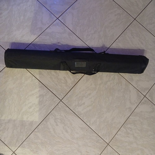 Roll up banner floor standing with aluminum telescopic pole like new