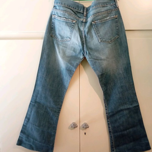 Zara women's flared jeans used, blue, size L