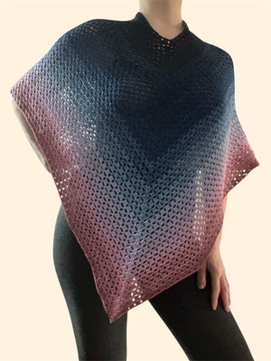 Poncho Serenity Gradient καινούργιο, πολύχρωμο