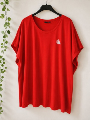 Happy Sizes oversized coral women's blouse like new, size XXXL