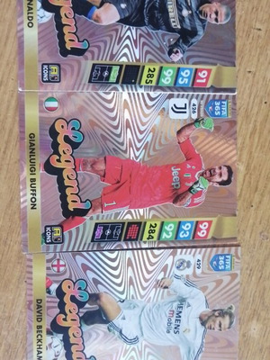 Legends Ronaldo, Buffon, Beckham stickers like new