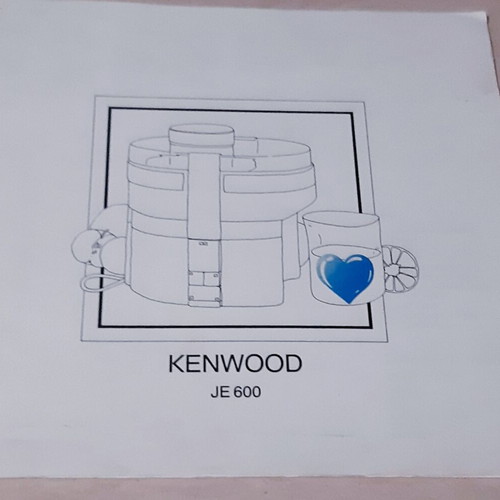 Kenwood JE600T centrifugal juicer 250 watt like new