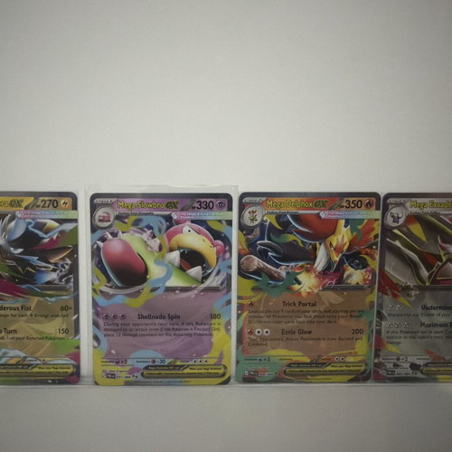 Pokemon Pitch Black lot with Mega Zeraora ex, Mega Slowbro ex, Mega Delphox ex, Mega Excadrill ex