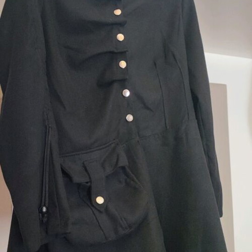 Black lightweight thin coat like new, size L