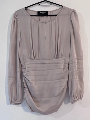 Paule Ka silk blouse beige, like new, size S