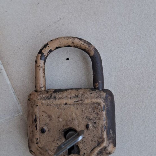 Old functional padlock