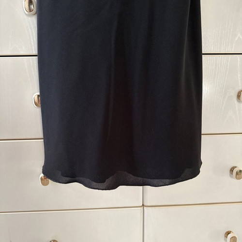 Black dress for special occasions size S with draped detail