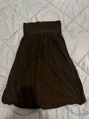 Baloon skirt black with rhinestones like new, size S/M