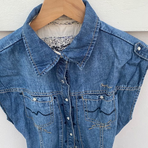 Pepe Jeans dress blue like new size M