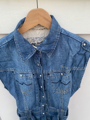 Pepe Jeans dress blue like new size M