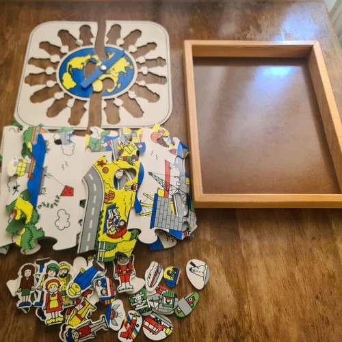 Vintage puzzle, missing piece