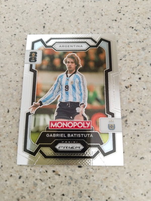 Gabriel Batistuta Monopoly FIFA football card new