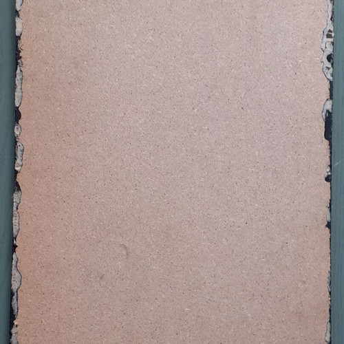 Craft used with string and enamel on hardboard 30x44 cm