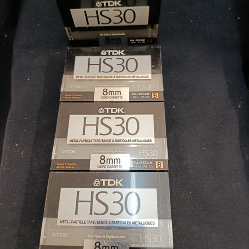 TDK HS-30 and HS-39 sealed video camera cassettes set of 4, like new