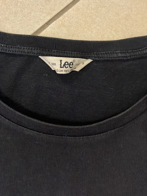 Lee T-shirt black with big logo print size S