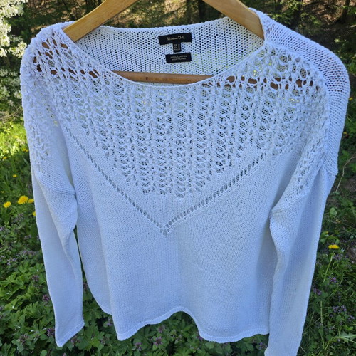 Massimo Dutti white blouse used, 100% cotton, loose fit
