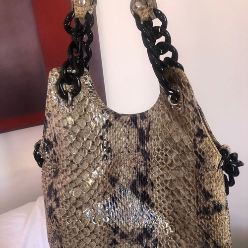 Bagatt shoulder bag used, grey-beige