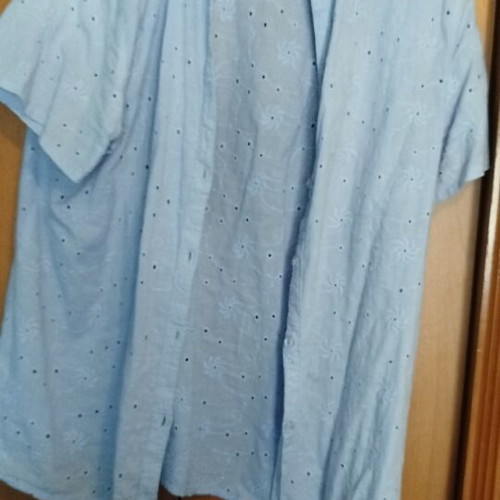 Light blue shirt, size 4XL
