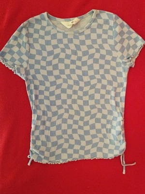 H&M kids blouse like new, blue, ages 10-12
