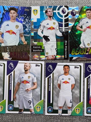 Leeds Lot Cards Topps PL 25/26 New, base inserts and parallel