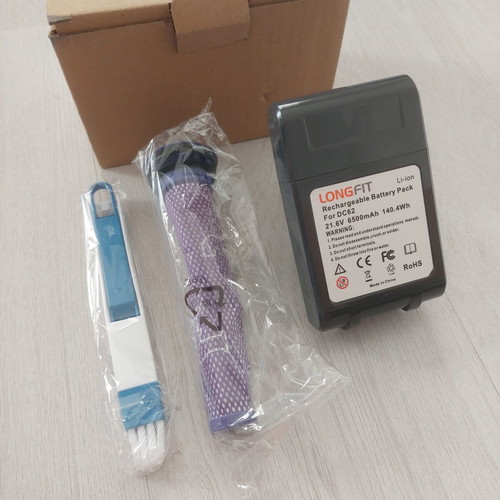 Longfit 6500mAh Battery for Dyson V6 DC62 with Filter and Accessory new