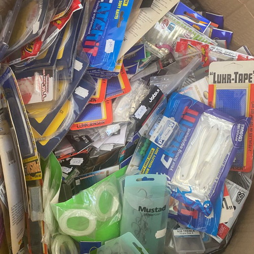 Fishing gear new, 2 boxes with various hooks and lures