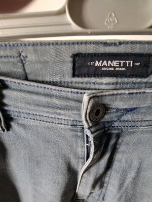 Jean Manetti pants size 44 light blue gray like new