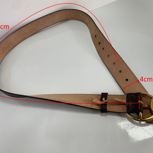 Gucci leather belt brown size 100cm like new