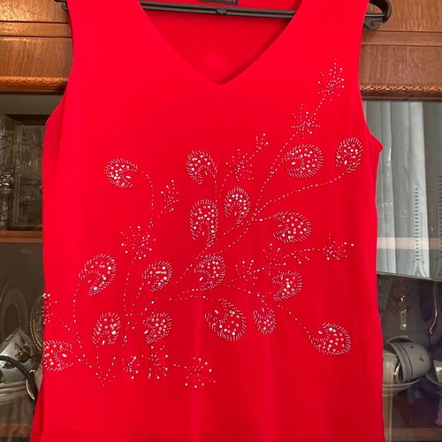 Vintage embroidered blouse size M L XL like new