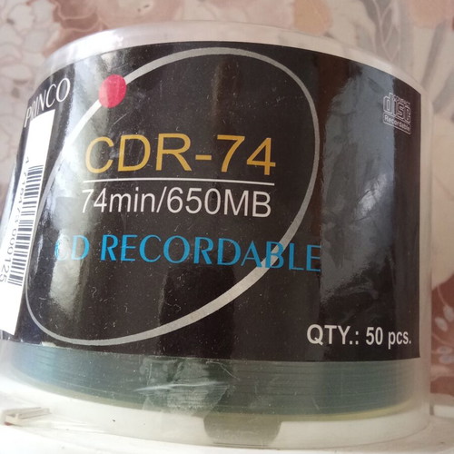 CDR-74 Recordable CD 74 min 650MB pack of 50 new