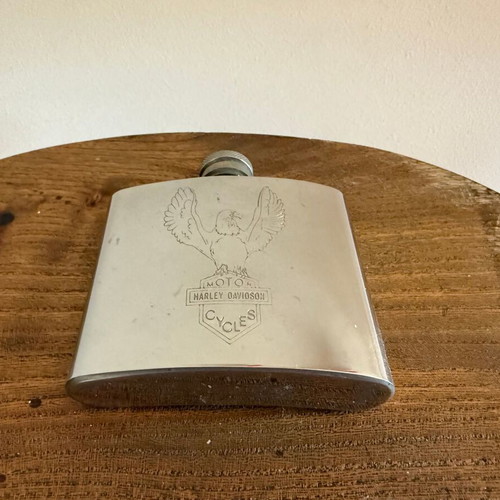 Harley Davidson 5oz stainless steel flask used