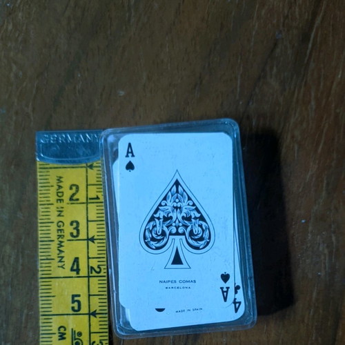 Travel playing cards and dice with felt new