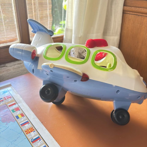 Large toy airplane for preschool children