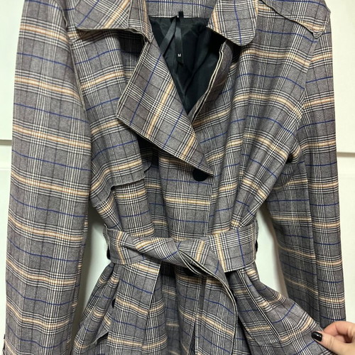 Vintage checked coat Elli White like new