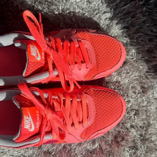Nike Air Max athletic shoes like new, size 38.5, pink orange