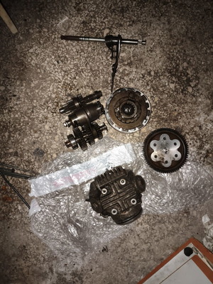 Honda C50 12V genuine gearbox used, complete with forks