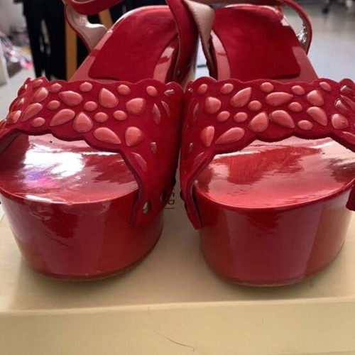 Twin-Set Simona Barbieri Italian sandals new, size 39, leather sole and platform