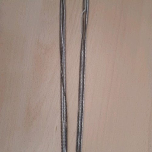 Long Necklace with Triple Chains Tricolor