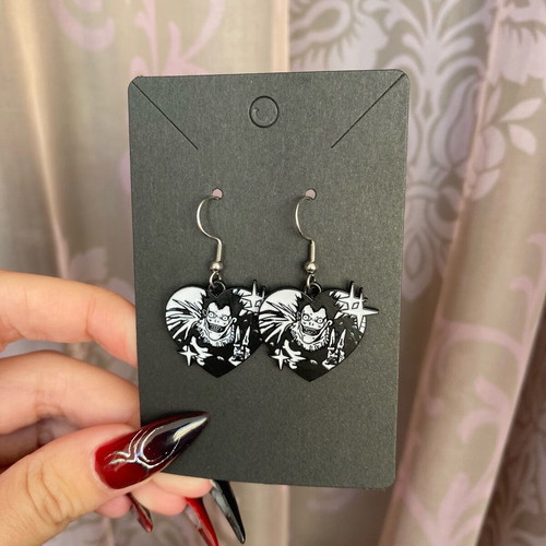 Ryuk earrings from Death Note anime, new with steel hooks