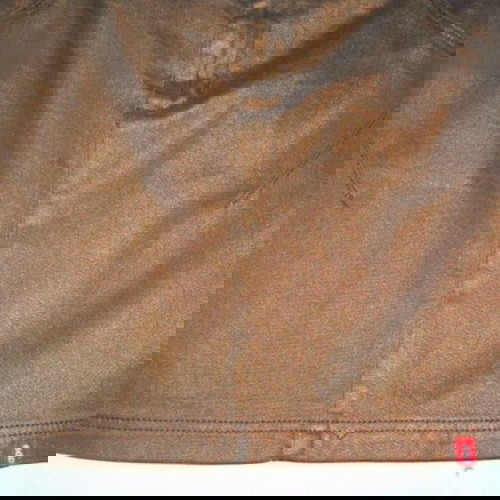 Ελαστική τζιν φούστα EDC by Esprit νέα, καφέ και χρυσή